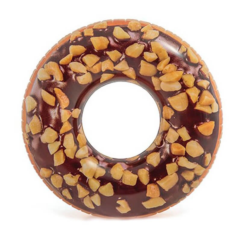 56262 Надувной круг "Пончик шоколад" 114см - фото