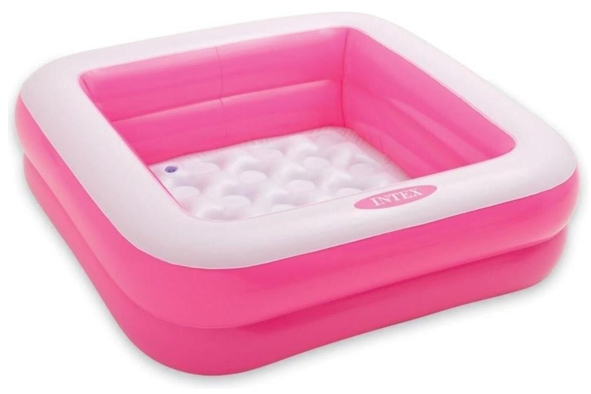 Надувной детский бассейн INTEX 57100 85х85х23 см (розовый) - фото