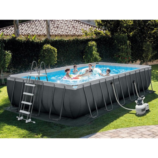Каркасный бассейн Intex 26368 ULTRA XTR Rectangular Pool Set 732х366х132 см. - фото2, картинка2 Каркасный бассейн Intex 26368 ULTRA XTR Rectangular Pool Set 732х366х132 см. - фото2