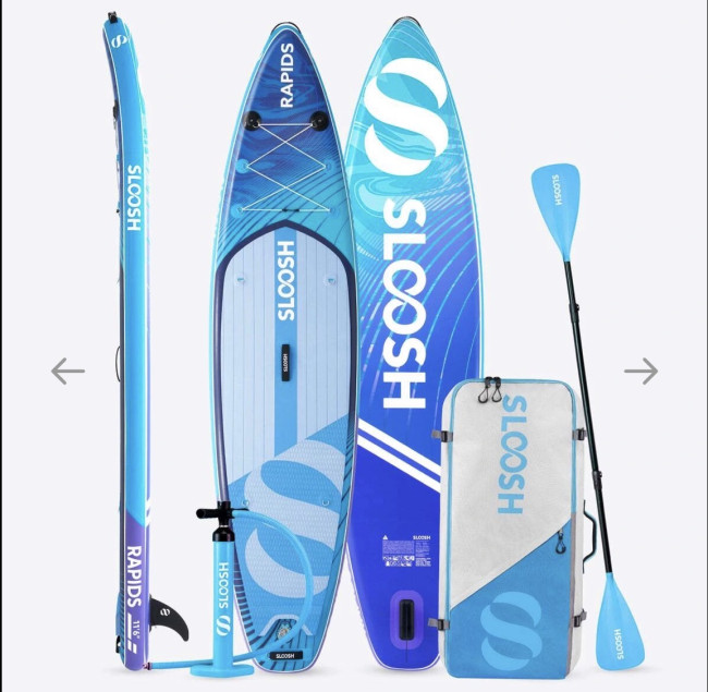 Доска SUP Board надувная (Сапборд) SLOOSH Rapids Arctic Drift 11'6" - фото