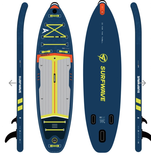 Доска SUP Board надувная (Сапборд) Surf Wave Meridian 11.0 (335см) - фото