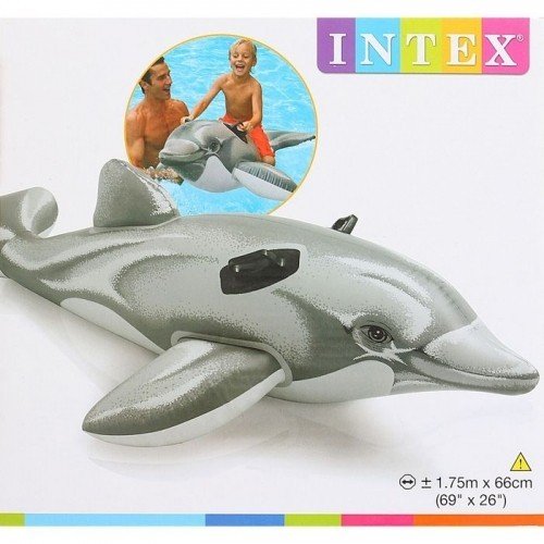 Intex 58535 Плотик Дельфин, 175х66 см - фото2