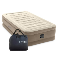 Надувная кровать INTEX 64426/ 64456 Ultra Plush Bed 99*191*46 см с встр.насосом 220 В - фото