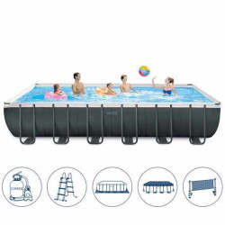 Каркасный бассейн Intex 26368 ULTRA XTR Rectangular Pool Set 732х366х132 см. - фото, картинка Каркасный бассейн Intex 26368 ULTRA XTR Rectangular Pool Set 732х366х132 см. - фото