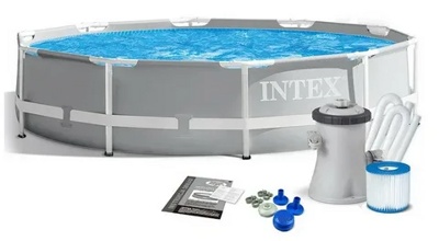Каркасный бассейн INTEX 26702 Prism Pool 305*76+Фильтр-насос 1,25 к/ч - фото