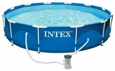 Каркасный бассейн INTEX 28212 Metal Frame 366 x 76 см+ фильтр 2куба/ч - фото