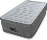Надувная кровать INTEX 64412 Twin Comfort-Plush 99х191х46 см., со встроенным насосом 220В - фото